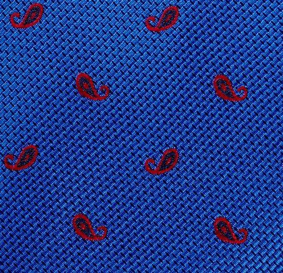 Red Paisley Slim Tie