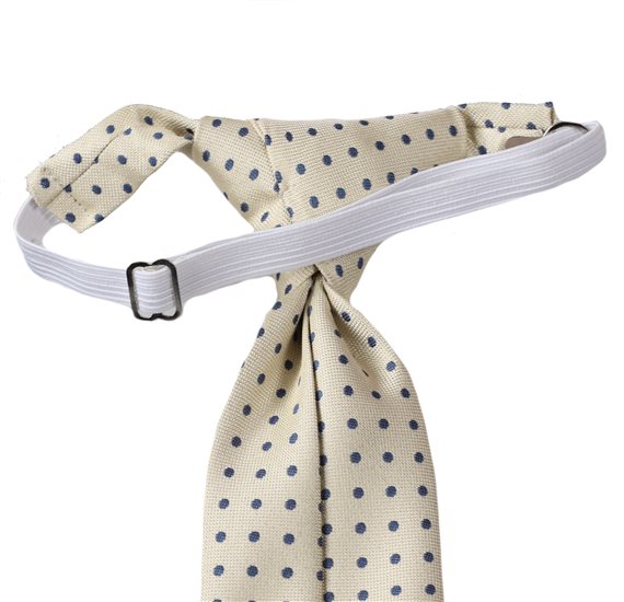 Yellow Boy's Tie with Dots