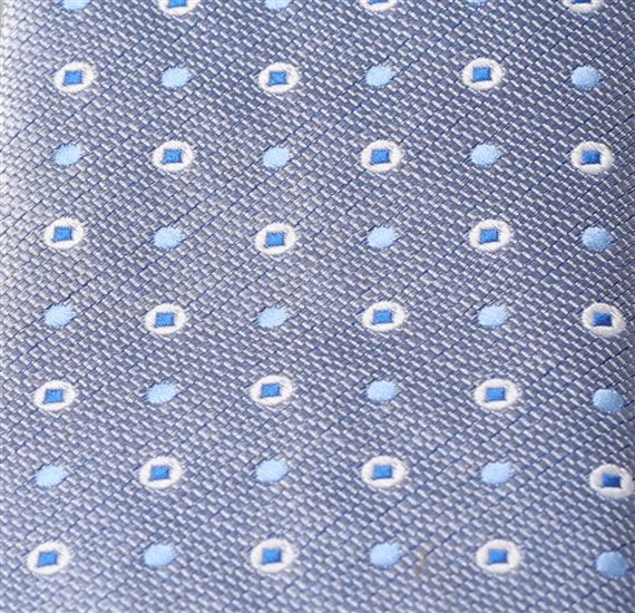 Blue Boy's Tie with Dots