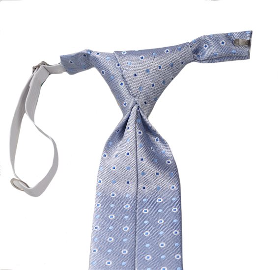 Blue Boy's Tie with Dots
