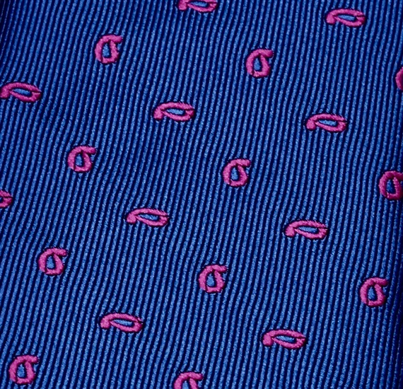 Royal Blue with Paisley Boy's Tie