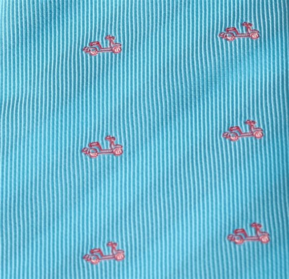 Boy's Tie Silk with Scooter