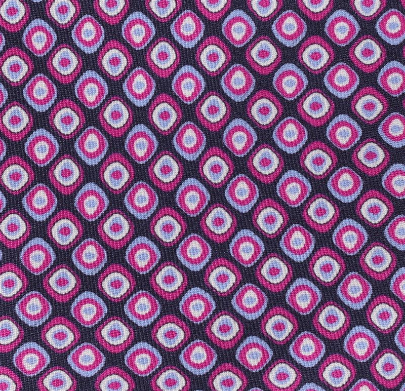 Corbata Seda Magenta Op Art