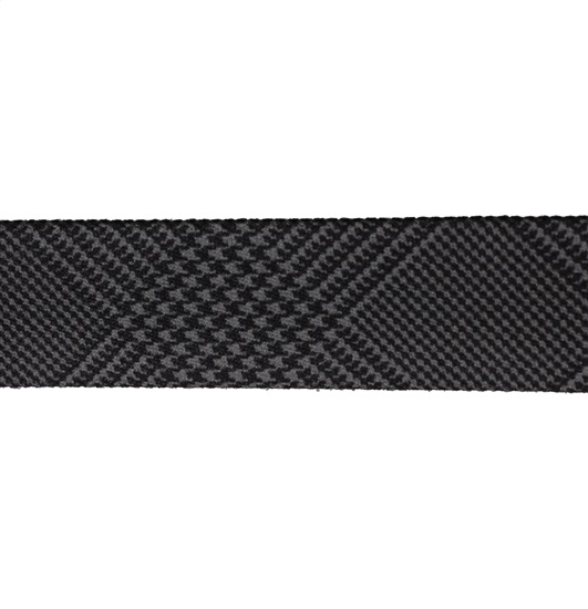 Black and grey Prince of Wales belt detail