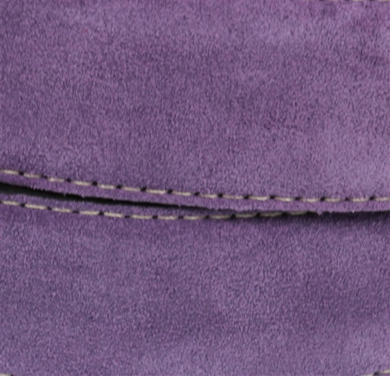 Purple suede belt detail