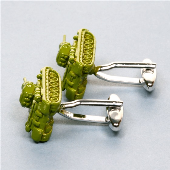 T 34 Tank Cufflinks Reverter