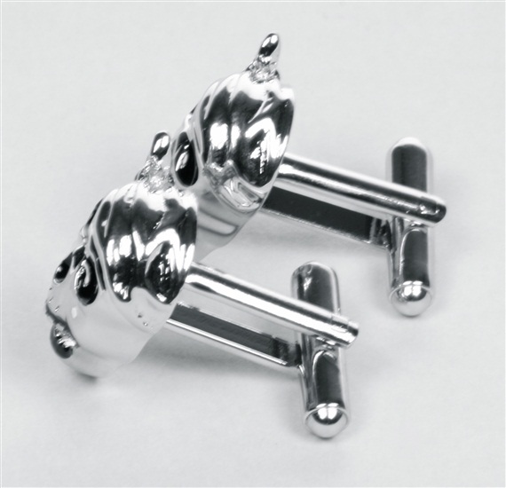 Skull Cufflinks Side