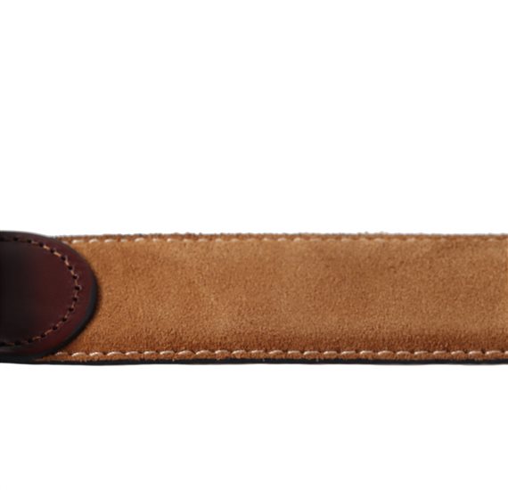 Brown suede belt