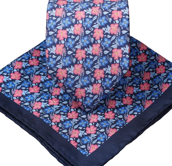 Turin 41 Silk Tie and Pocket Square Set