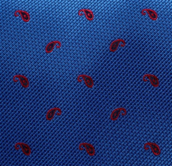 Royal Blue Tie with Paisley