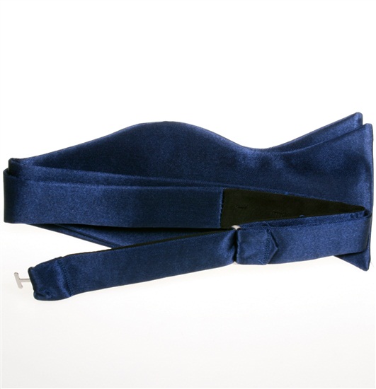 Blue Self Bow Tie