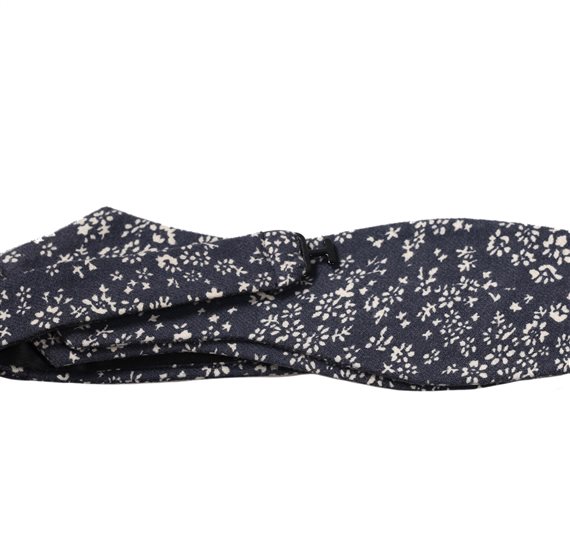 Self Bow Tie with Flowers