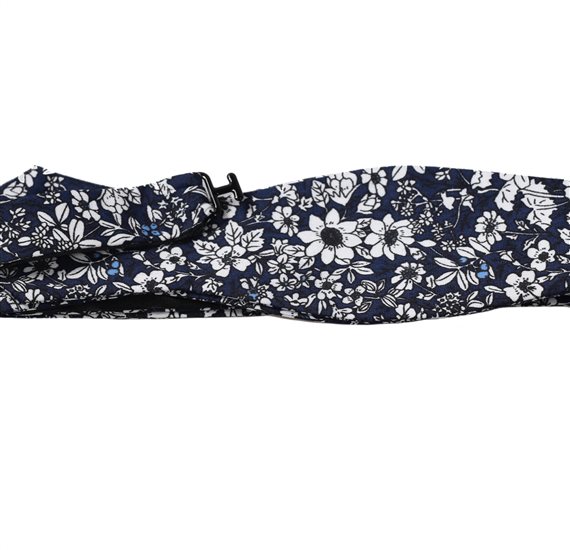 Self Bow Tie with Flowers