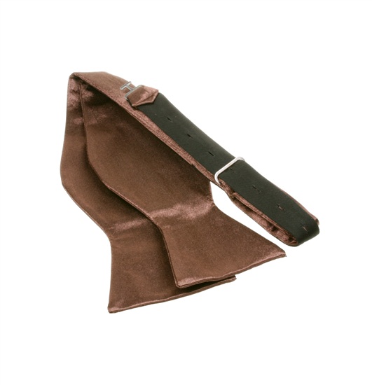 Brown Self Bow Tie