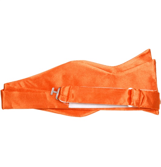 Orange self bow tie reverse