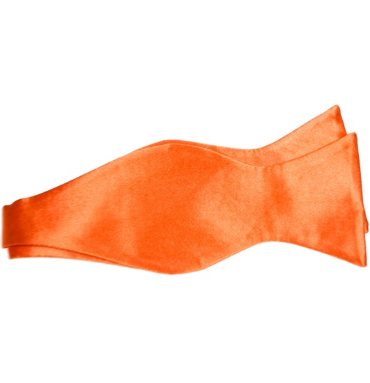 Orange Self Bow Tie