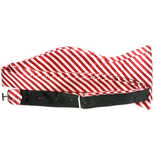 Stripes Self Bow Tie
