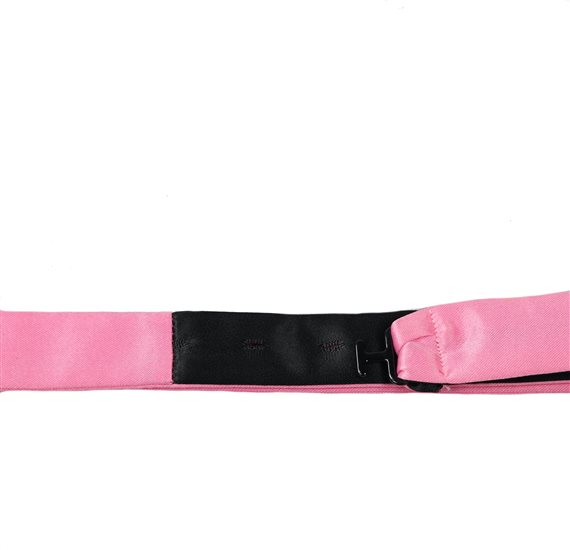 Pink Self Bow Tie