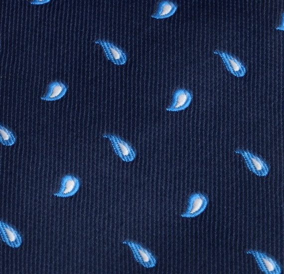 Blue Boy's Tie with Cashmere