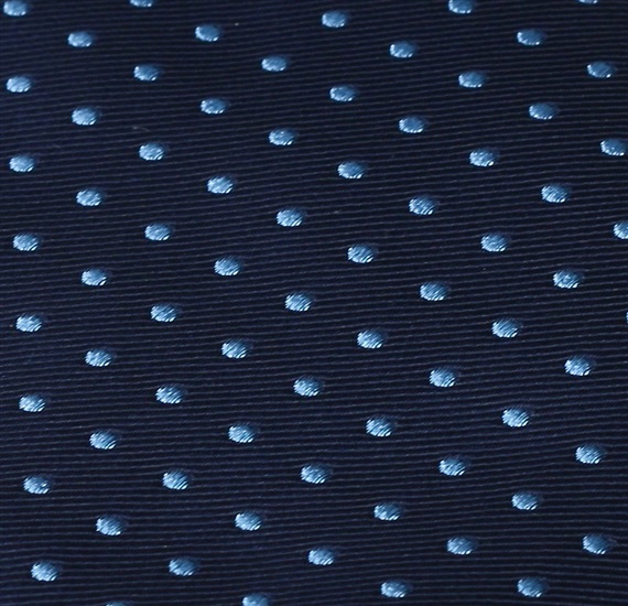Blue Boy's Tie with Dots