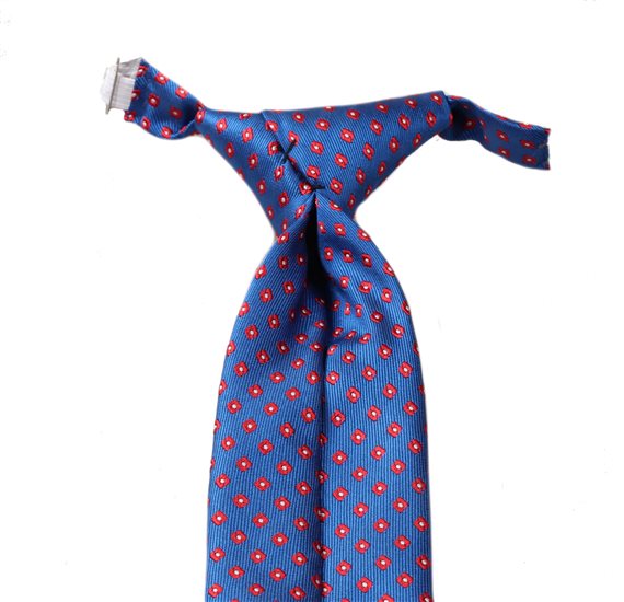 Royal Blue Boy's Tie with Dots