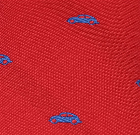 Red Boy's Tie with Cars