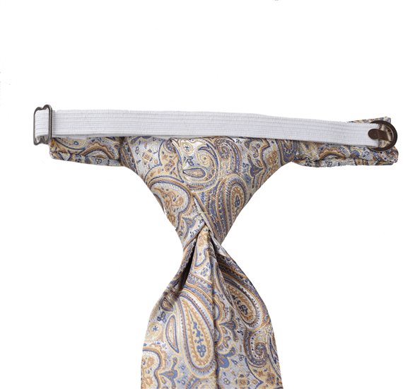 Ocher Boy's Ties with Paisley