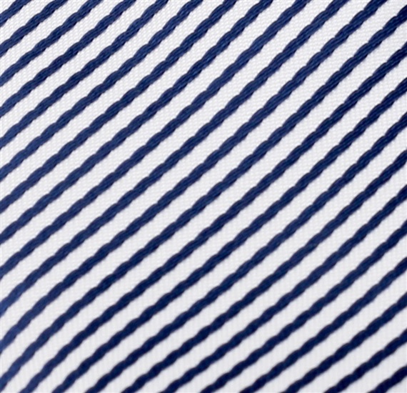 Blue and White Stripes Boy's Tie
