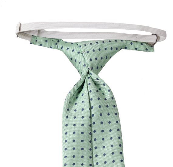 Green Boy's Tie Dots