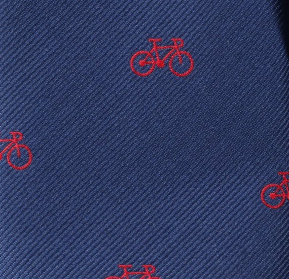 Dark Blue Bicycles Boy's Tie