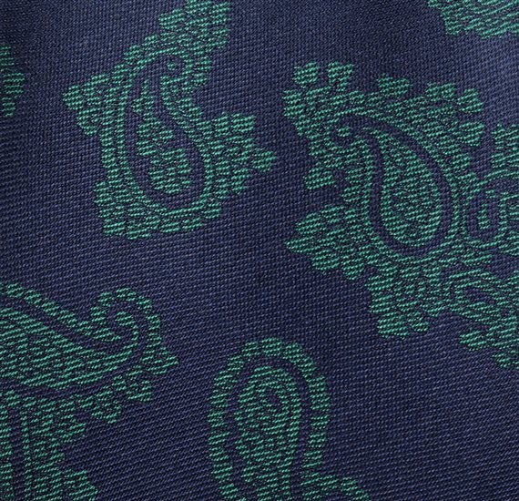 Blue and Grey Silk Tie