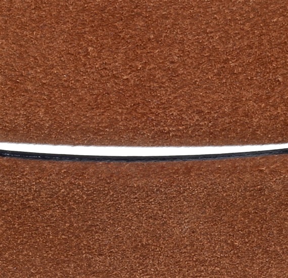 Camel brown suede belt detail