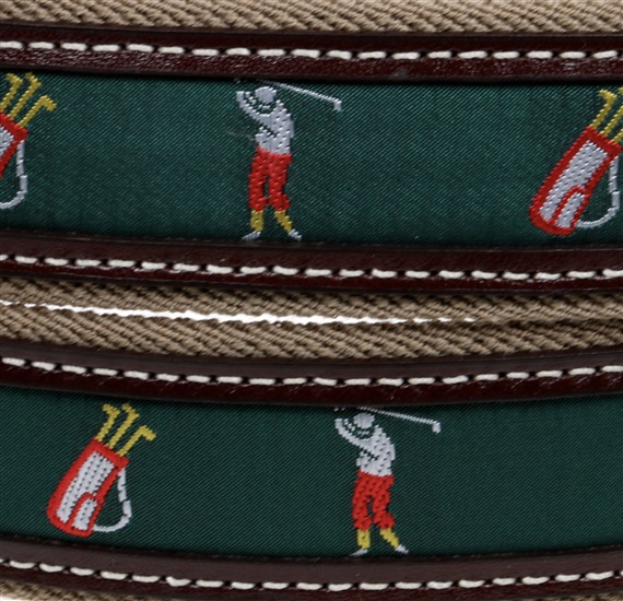 Green Golf belt detail
