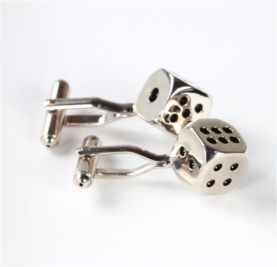 Dices Cufflinks Side
