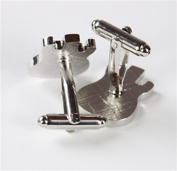 Guitar Cufflinks Reverse