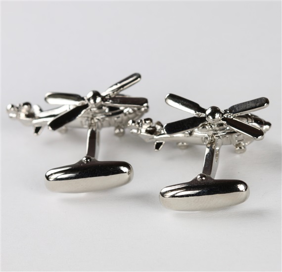 Helicopter Cufflinks Reverse