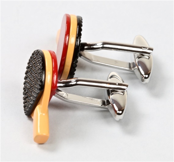 Table Tennis Racket Cufflinks