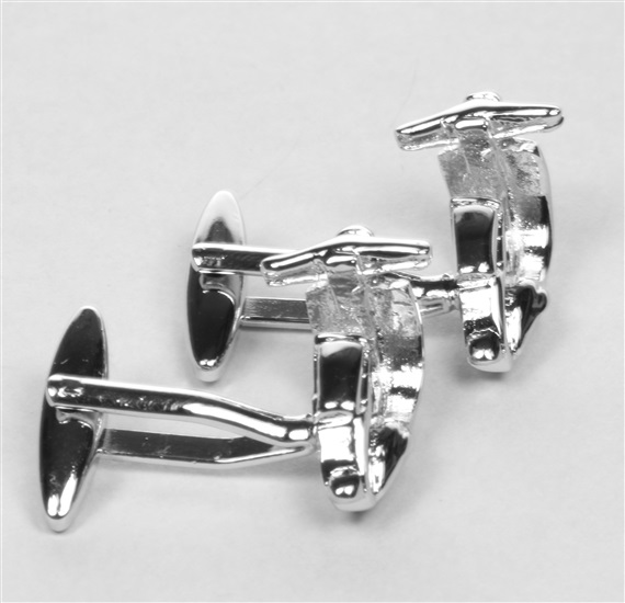 Scooter Metal Cufflinks Side