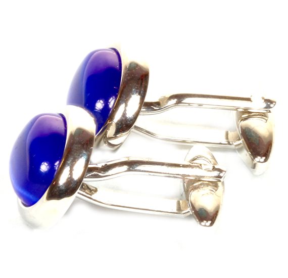 Blue Night Cufflinks Side