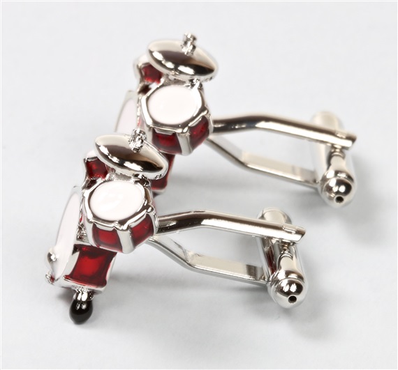 Drums Cufflinks Side