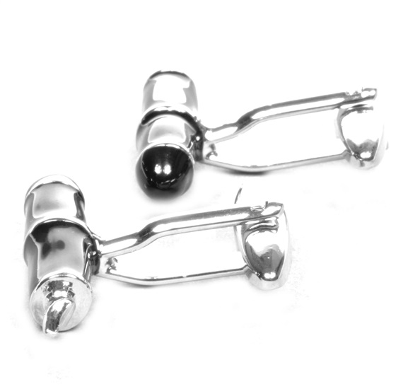 Fountain Pen Metal Cufflinks Side