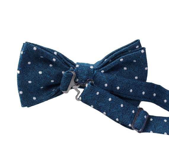Blue Bow Tie with Dots