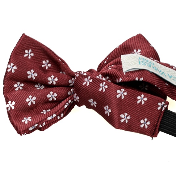 Burgundy Baby's Bow Tie