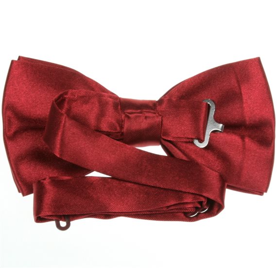 Burgundy Bow Tie Reverse