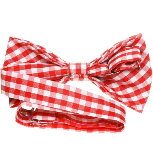 Vichy Cheched Bow Tie