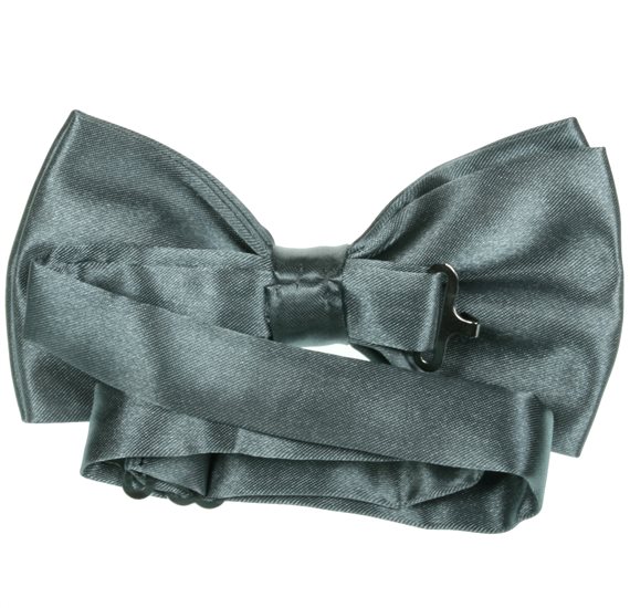 Dark Grey Bow Tie Reverse