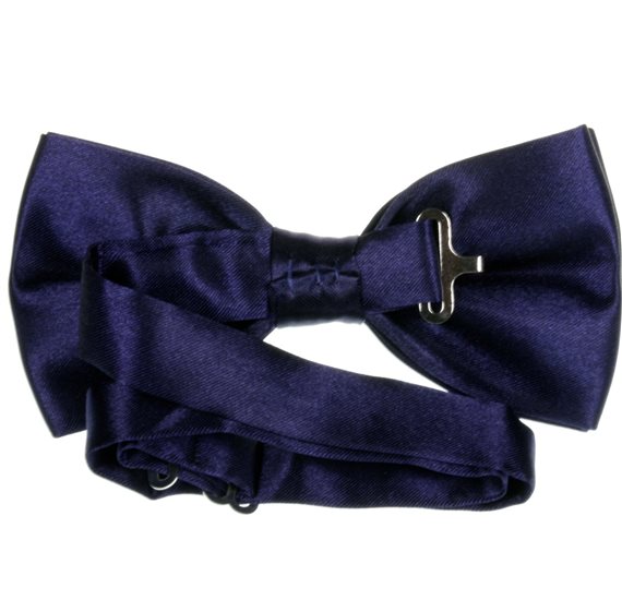Dark Purple Bow Tie Reverse