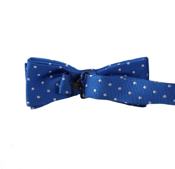 Boy's Royal Blue Bow Tie with Dots