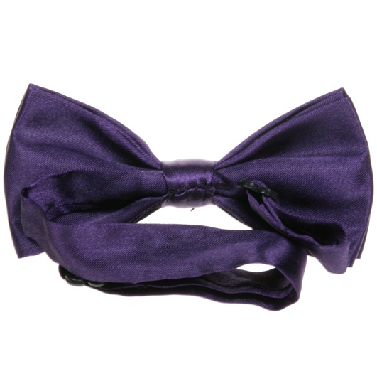 Boy's Dark Purple Bow Tie
