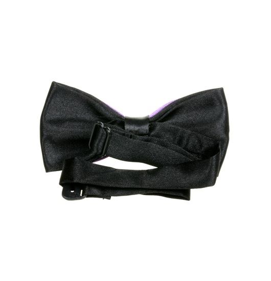 Boy's Black and Purple Bow Tie